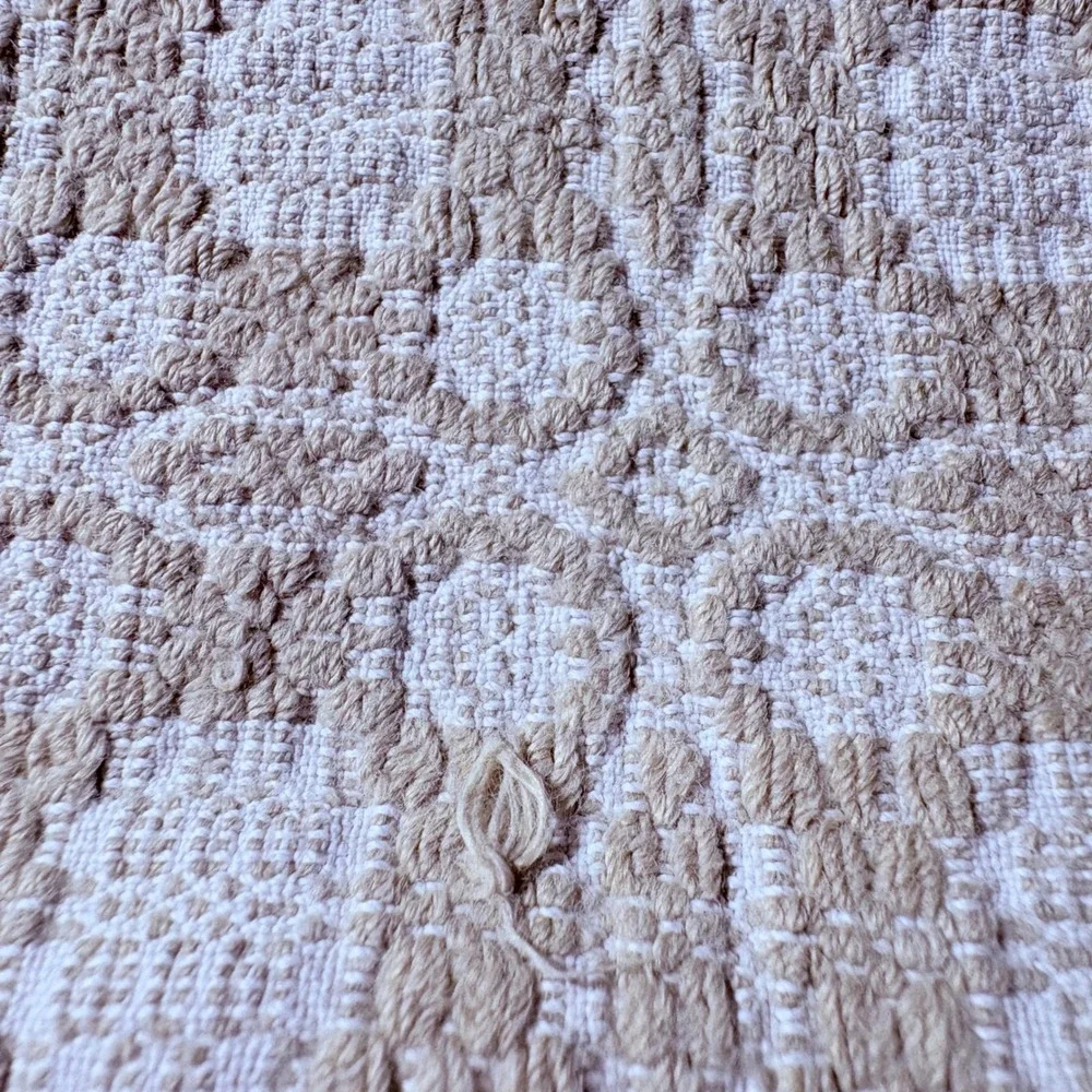 Brown And White Placemat Handmade Katherine Carman Lot of 7
